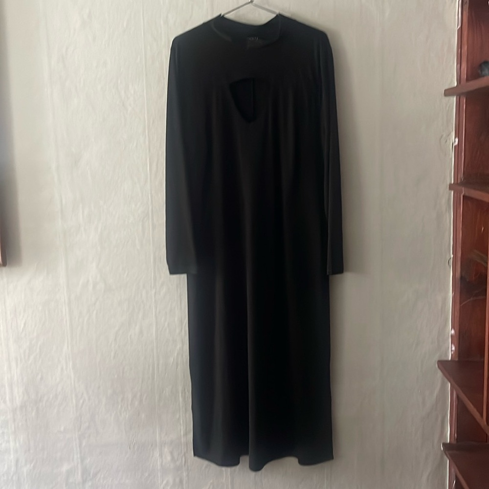 Eloquii Black Bodycon Dress with Keyhole Cutout Size 20 - worn once